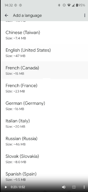 Add a Language to Android Preview